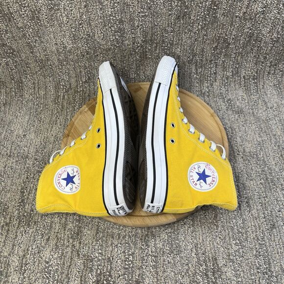Converse Unisex Chuck Taylor All Star 130125F Yellow Casual Shoes Sneaker M8 W10 - Picture 5 of 8